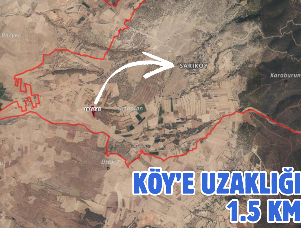 AFYON BAŞMAKÇI SARIKÖY 3.574 M² TARLAMIZ SATILIKTIR. - AFYONKARAHİSAR BAŞMAKÇI fotoğraf 2